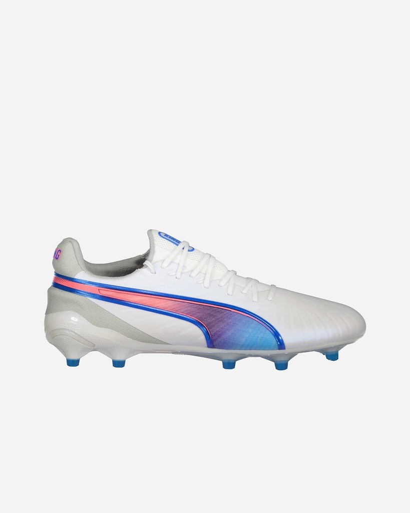 Puma KING ULTIMATE FG/AG Unisex Football Boots - White - Size UK 8