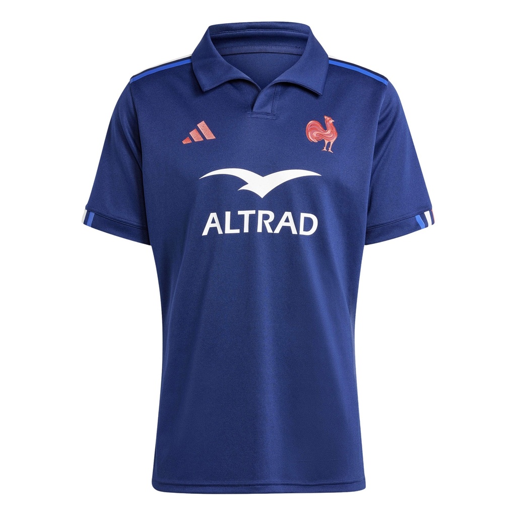 Adidas France Rugby Home Shirt 2024 Adults - Blue (L)